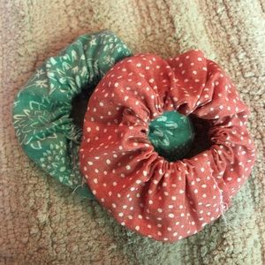 Handmade vintage scrunchy set